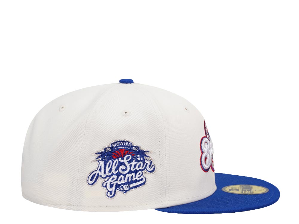 New Era Milwaukee Brewers All Star Game 2002 Cream Prime Two Tone Edition 59Fifty Fitted Cap