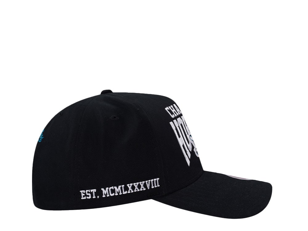 Mitchell & Ness Charlotte Hornets Black Pro Pinch Fit Snapback Cap