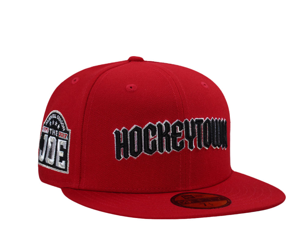 New Era Detroit Red Wings 100th Anniversary Scarlet Farewell Edition 59Fifty Fitted Cap