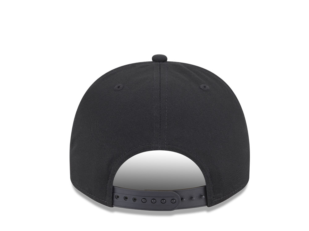 New Era New York Rangers Black Chainstitch 9Fifty A Frame Snapback Cap