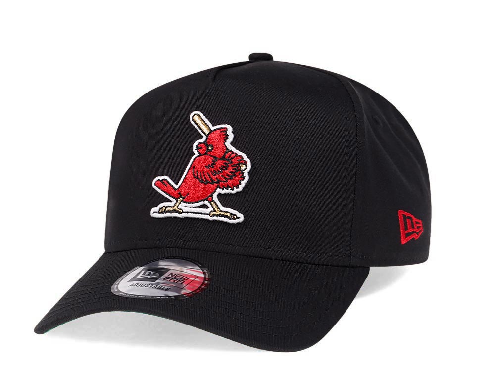 New Era St. Louis Cardinals Black and Red Edition 9Forty A Frame Snapback Cap