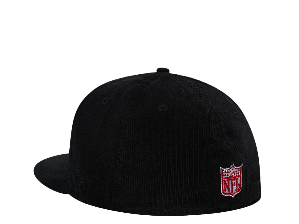 New Era New York Giants Black Cord Throwback Edition 59Fifty Fitted Cap