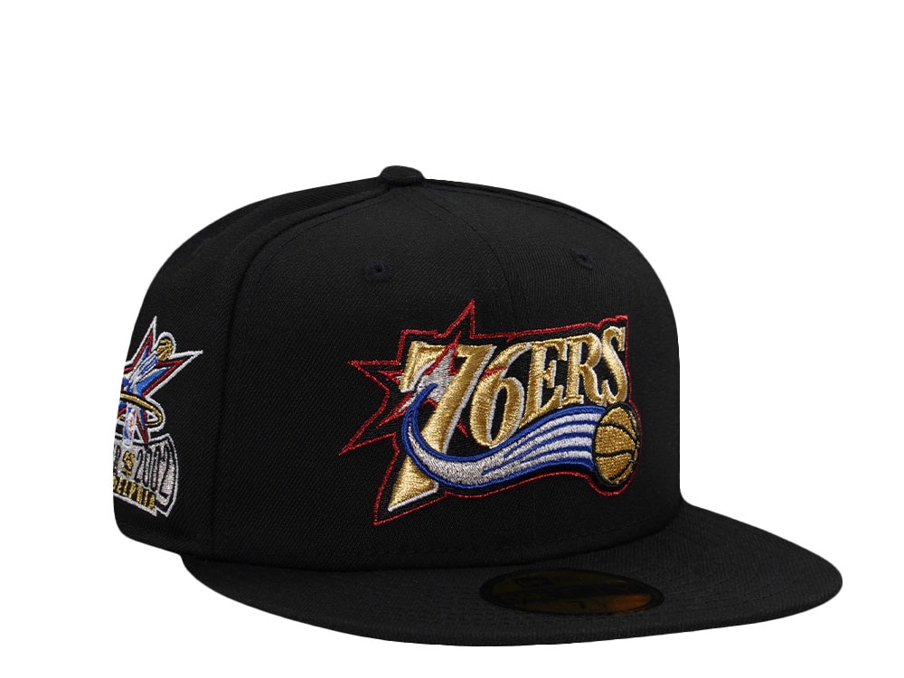New Era Philadelphia 76ers All Star Game 2002 Black Prime Edition 59Fifty Fitted Cap