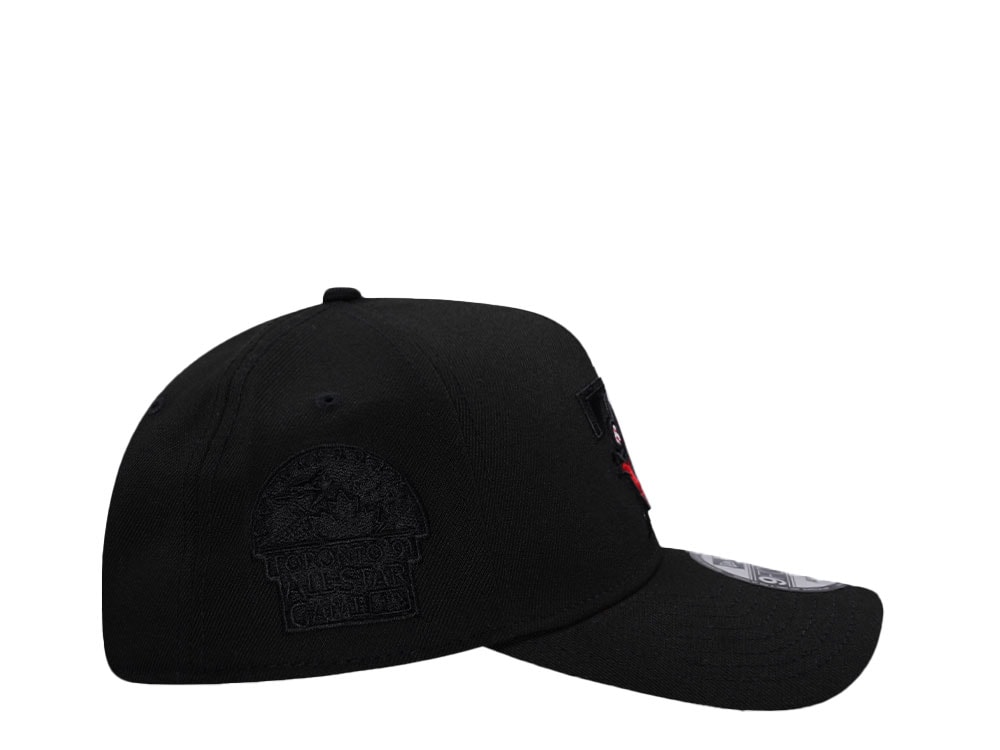 New Era Toronto Blue Jays All Star 1991 Black Out Red Edition 9Forty A Frame Snapback Cap