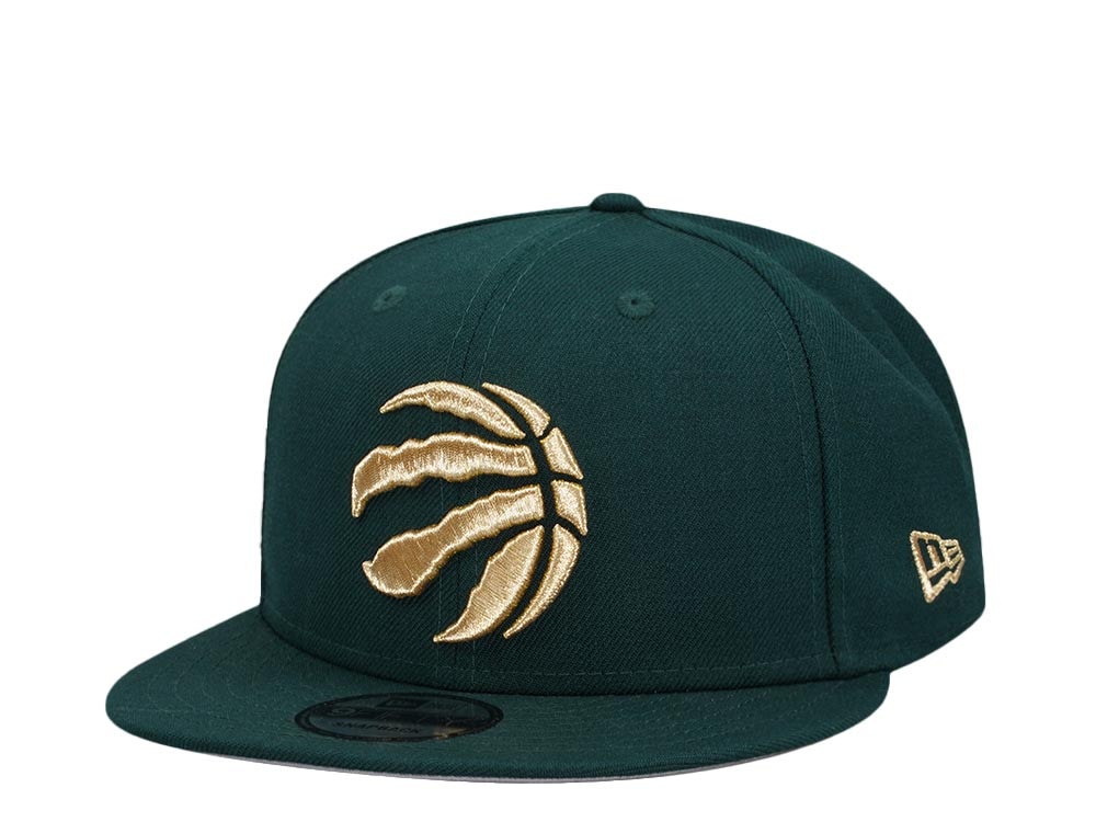 New Era Toronto Raptors Dark Green Gold Edition 9Fifty Snapback Cap