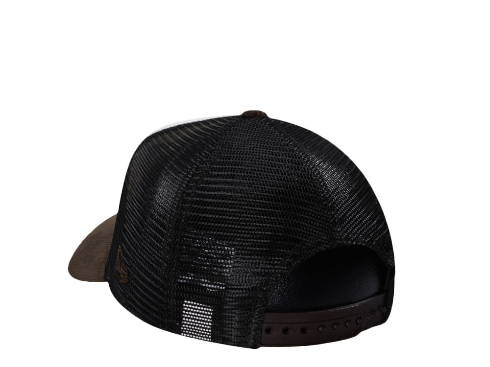 New Era Edmonton Oilers Creme Two Tone Edition 9Forty A Frame Trucker Snapback Cap