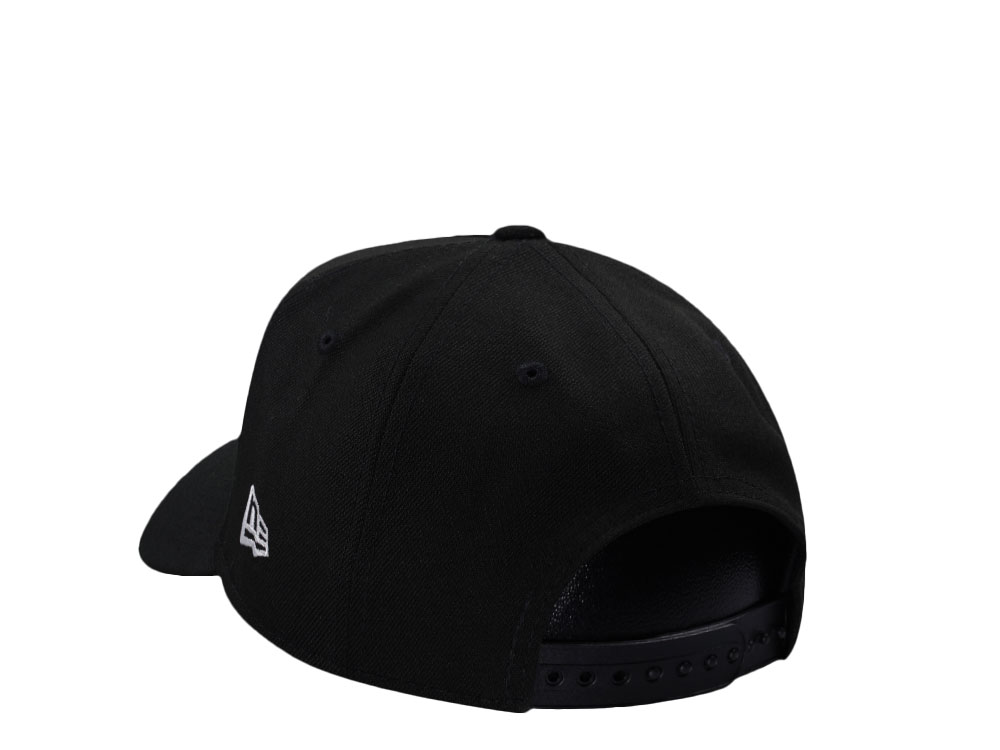 New Era Brooklyn Nets Script Black Prime Edition 9Forty A Frame Snapback Cap