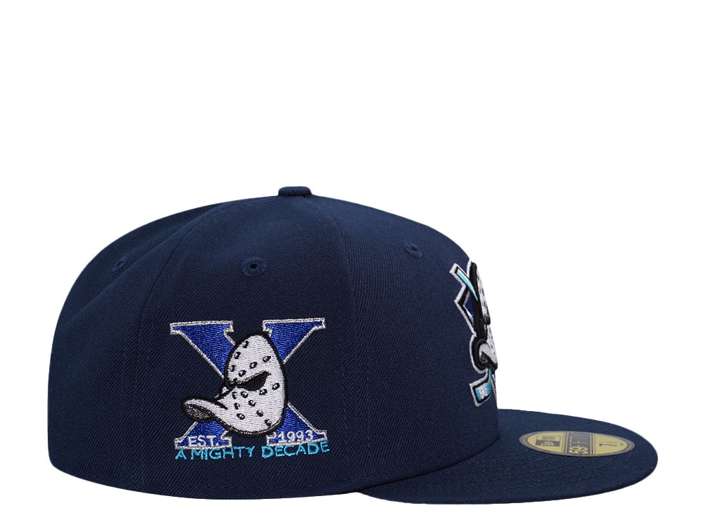 New Era Anaheim Ducks 10th Anniversary Ocean Metallic Prime Edition 59Fifty Fitted Cap