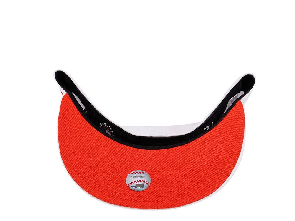 New Era Miami Marlins White Orange Pop Edition 59Fifty Fitted Cap