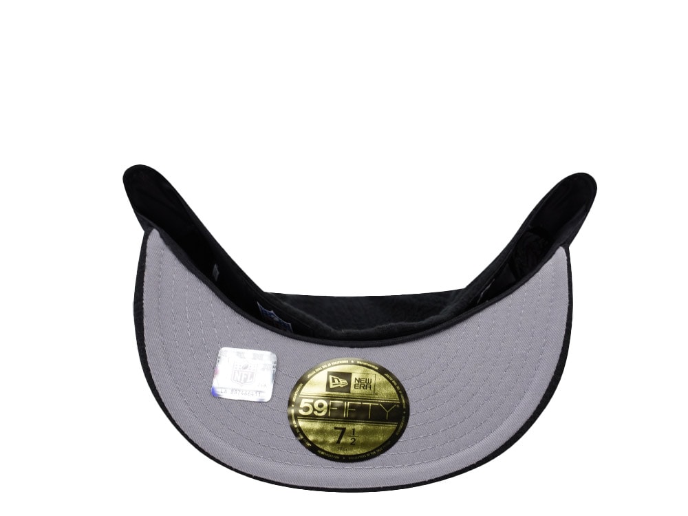 New Era Green Bay Packers 75th Anniversary Black Prime Fleece Edition 59Fifty Fitted Cap