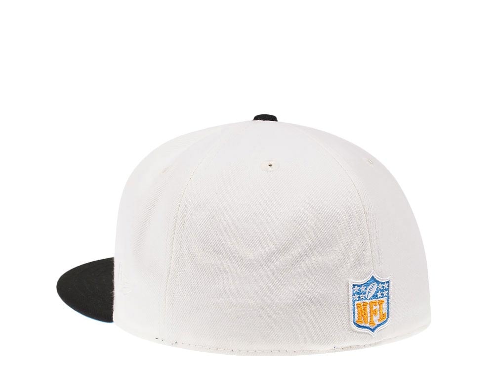 New Era Los Angeles Chargers 50th Anniversary Cream Dome Edition 59Fifty Fitted Cap