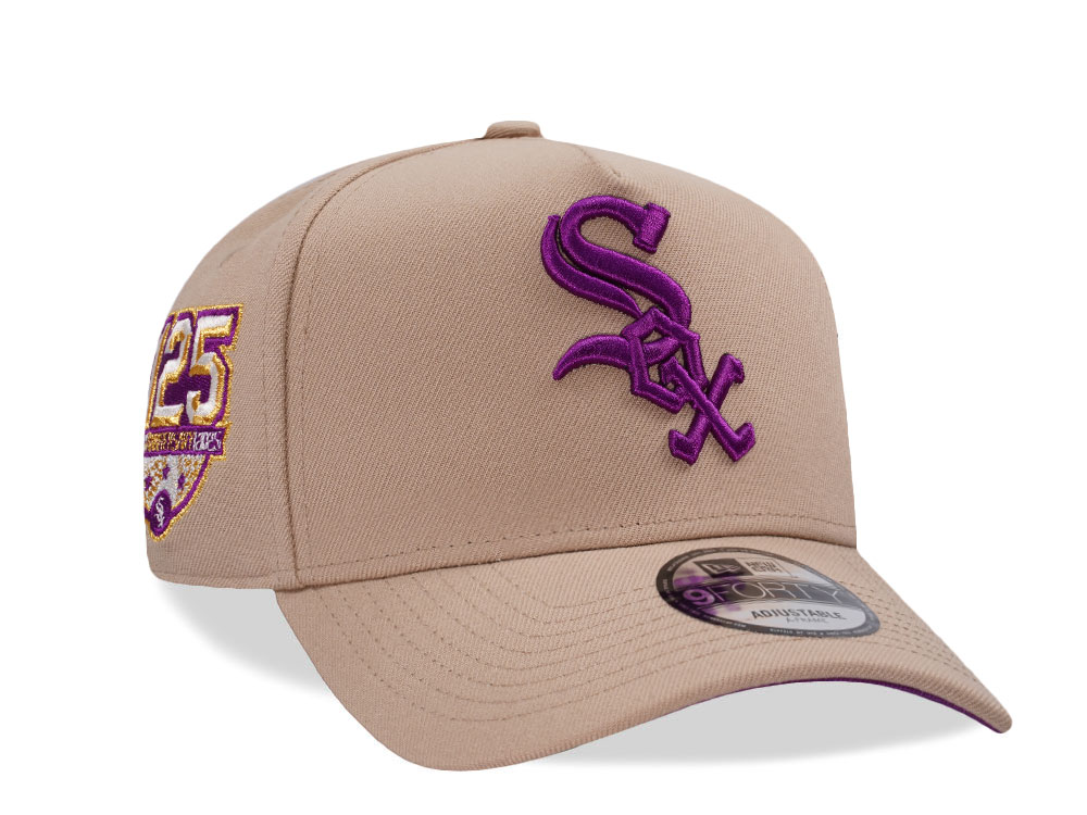 New Era Chicago White Sox 125th Anniversary Camel Prime Edition 9Forty A Frame Snapback Cap