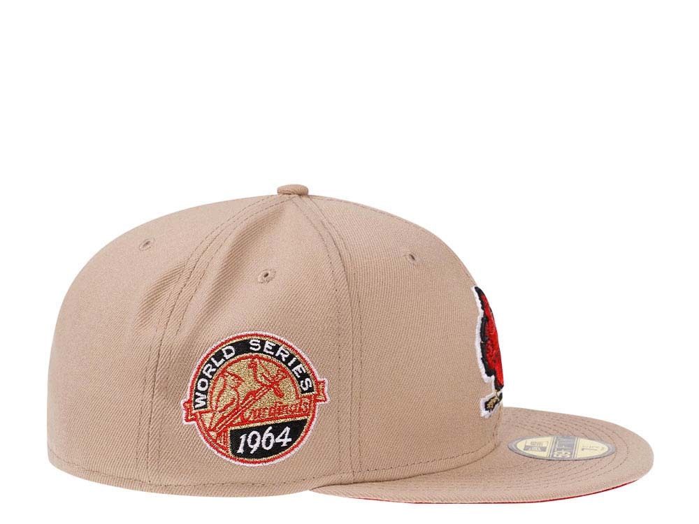 New Era St. Louis Cardinals World Series 1964 Sand Red Edition 59Fifty Fitted Cap