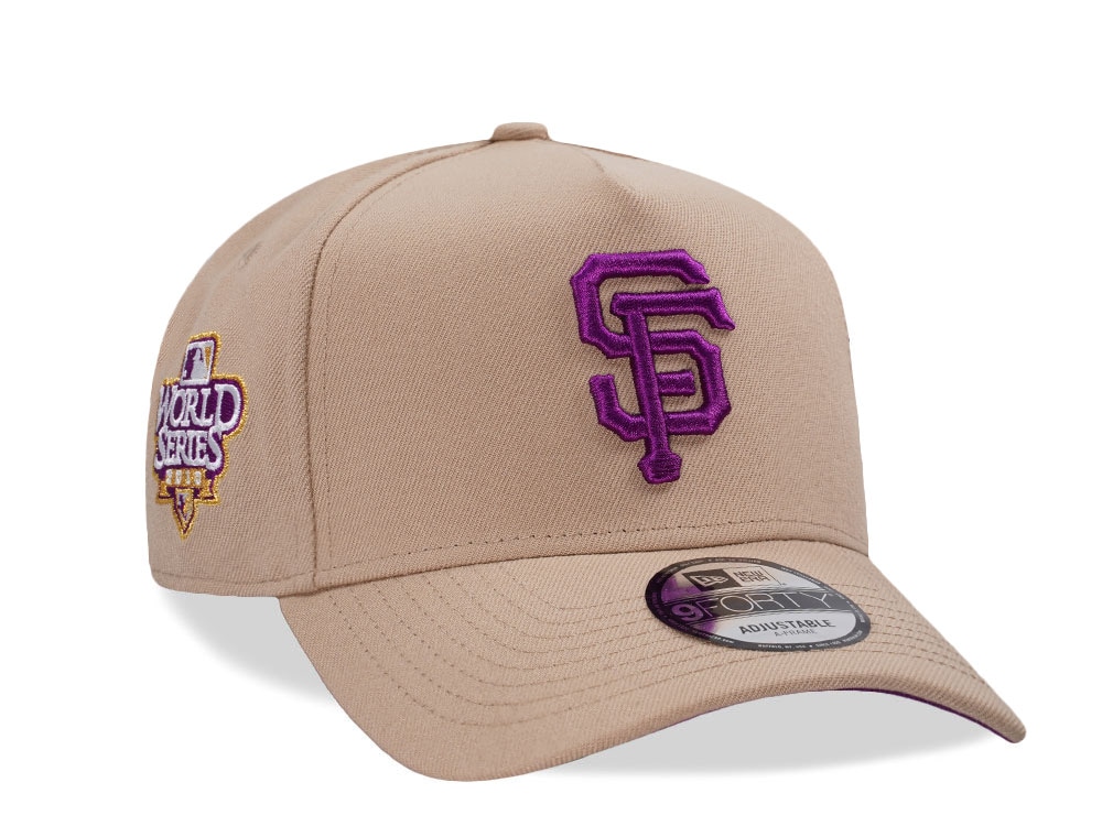 New Era San Francisco Giants World Series 2010 Camel Prime Edition 9Forty A Frame Snapback Cap