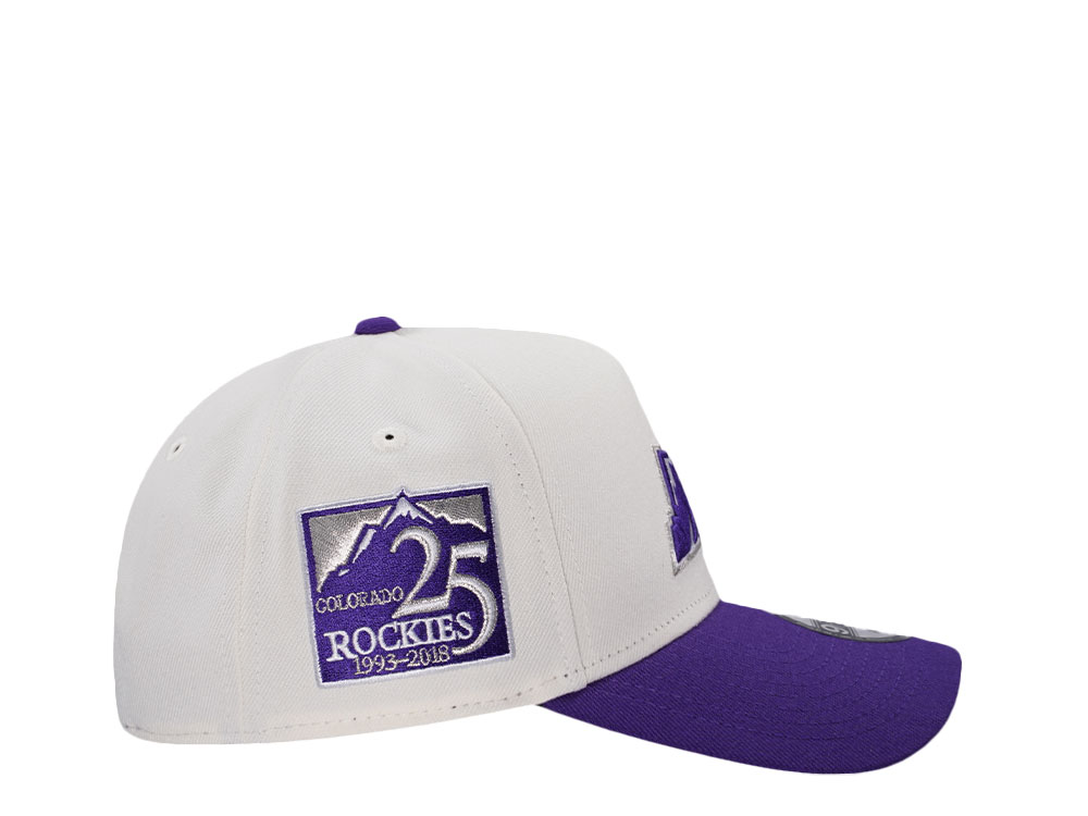 New Era Colorado Rockies 25th Anniversary Chrome Two Tone Edition 9Forty A Frame Snapback Cap