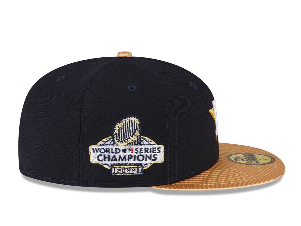 New Era Houston Astros World Series Champions 2022 Navy Gold Edition 59Fifty Fitted Cap