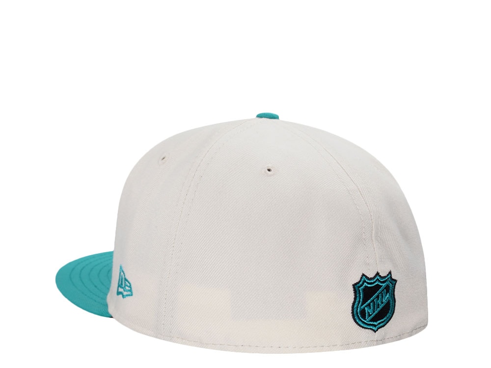 New Era San Jose Sharks 15th Anniversary Chrome Two Tone Edition 59Fifty Fitted Cap