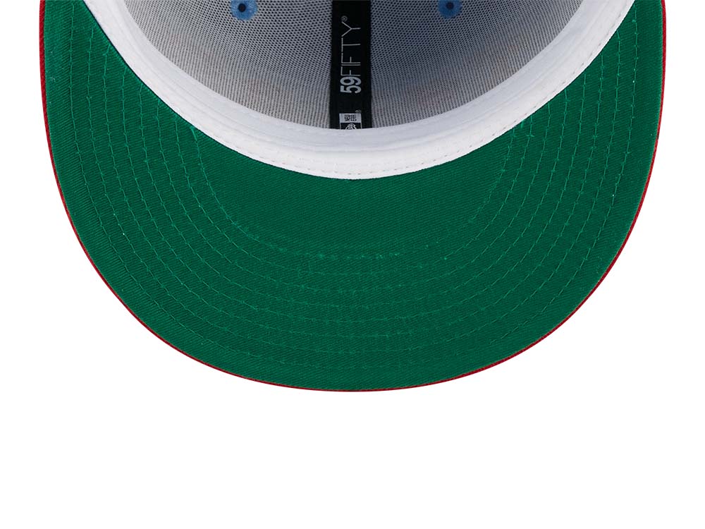 New Era Milwaukee Brewers Powder Blues Sky Throwback Edition 59Fifty Fitted Cap