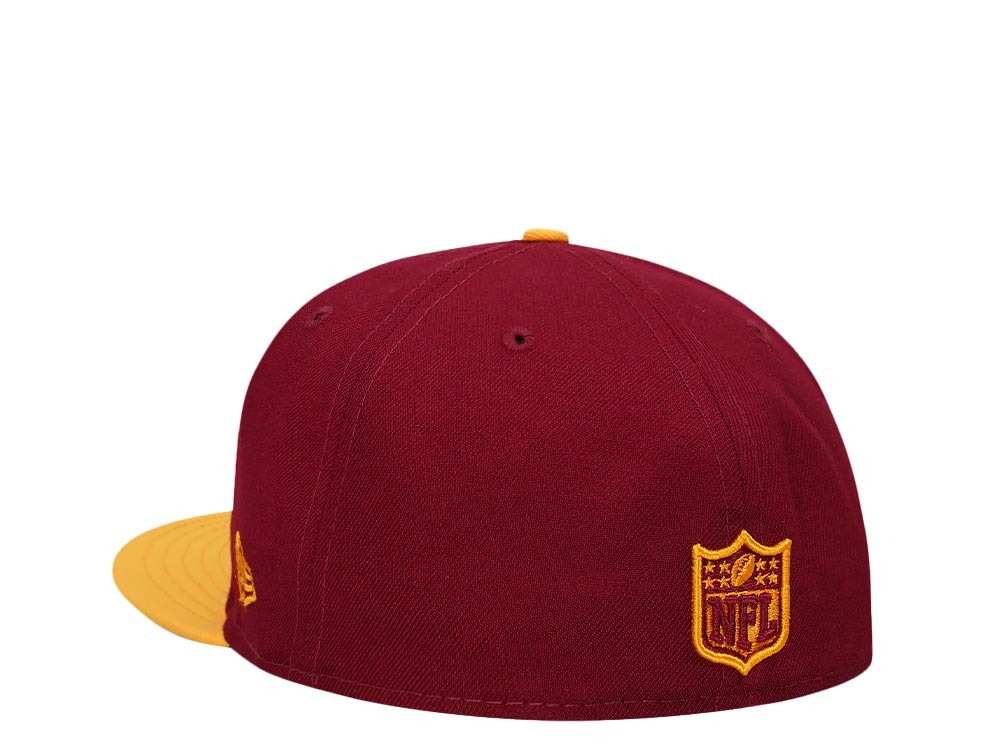 New Era Washington Football Team Maroon Gold Two Tone Edition 59Fifty Fitted Cap