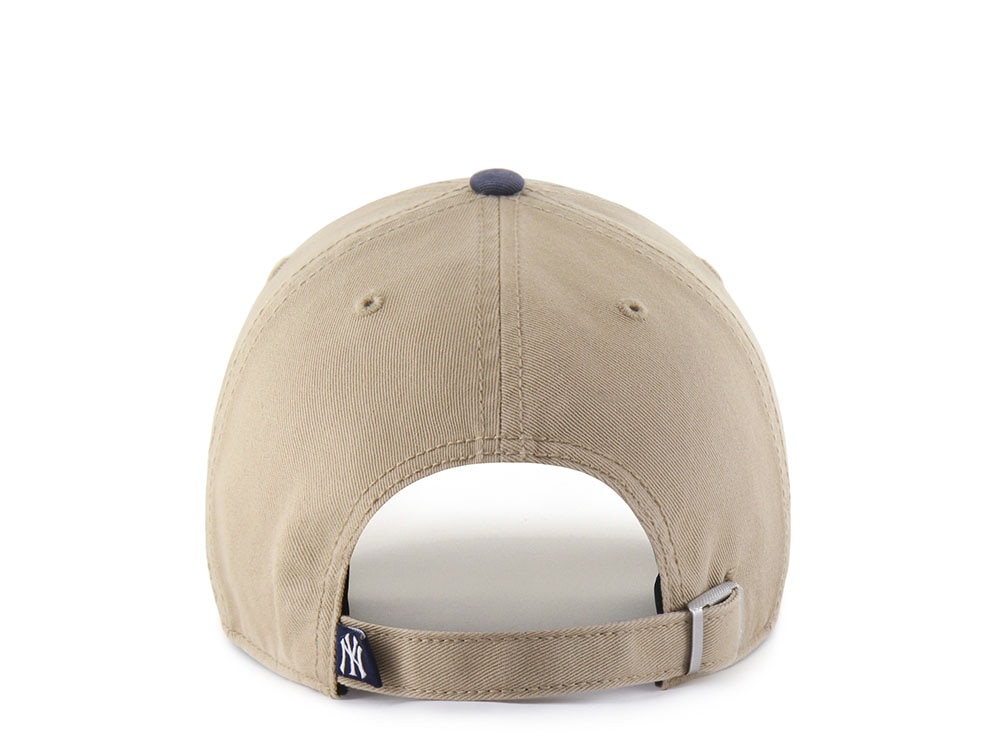 47Brand New York Yankees Khaki Cartoon Icon Edition Clean Up Strapback Cap