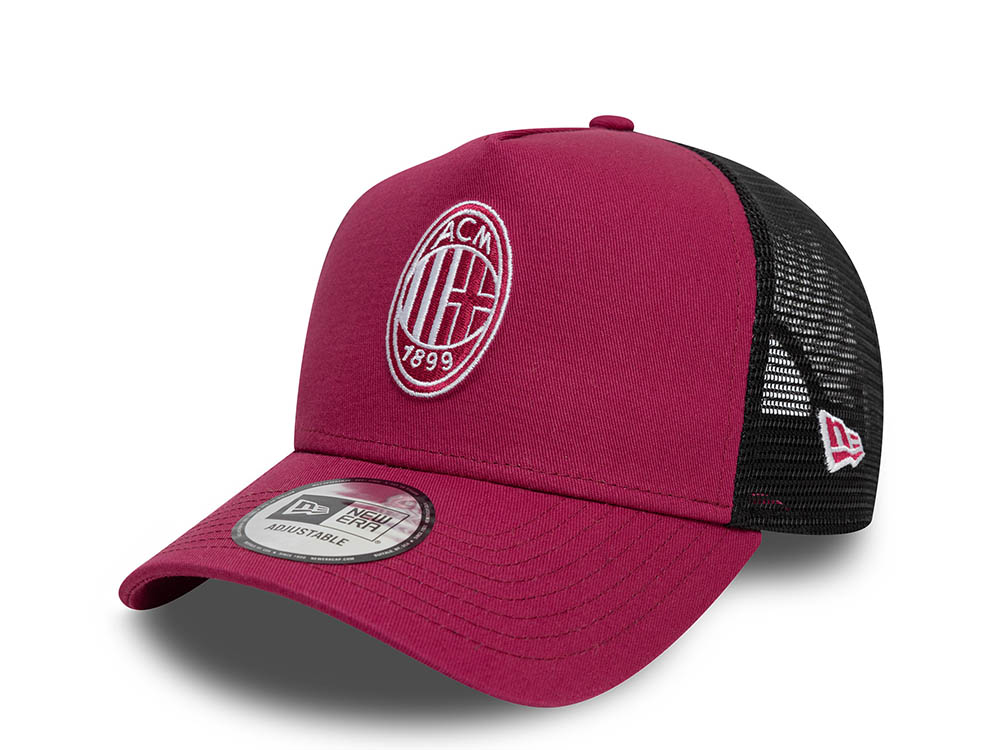 New Era Ac Milan Seasonal Cherry 9Forty A Frame Trucker Snapback Cap