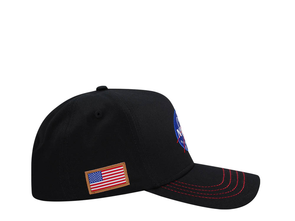 Capslab NASA Black Trucker Snapback Cap