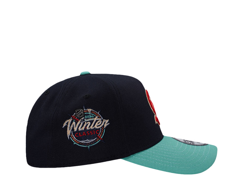 New Era Seattle Kraken Winter Classic 2024 Navy Two Tone Edition 9Forty A Frame Snapback Cap