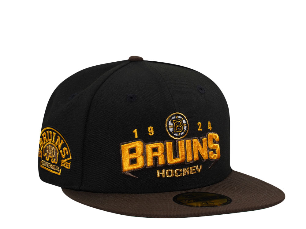New Era Boston Bruins Centennial Two Tone Throwback Edition 59Fifty Fitted Cap