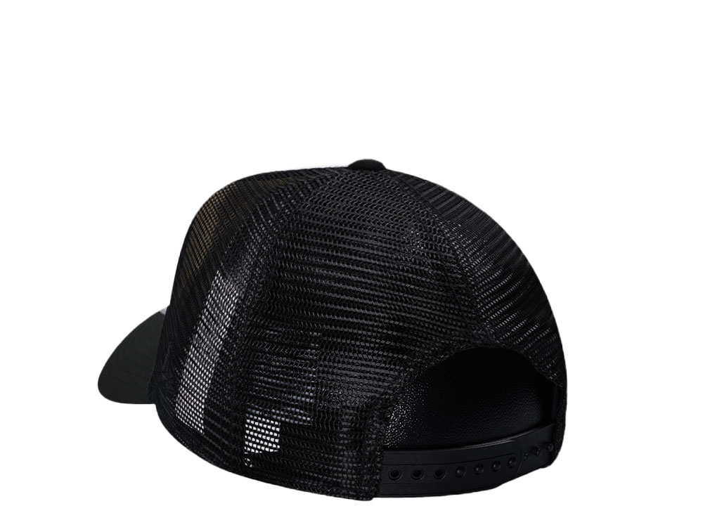 New Era Milwaukee Bucks Chrome Black Edition Trucker 9Forty A Frame Snapback Cap