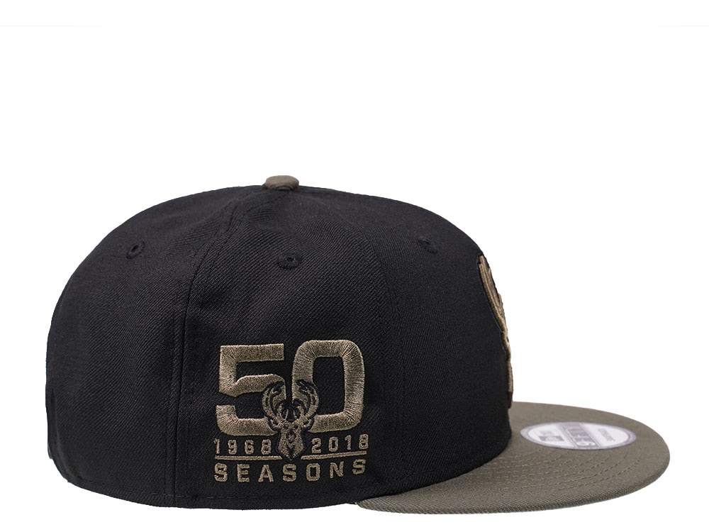 New Era Milwaukee Bucks 50 Seasons Edition 9Fifty Snapback Cap