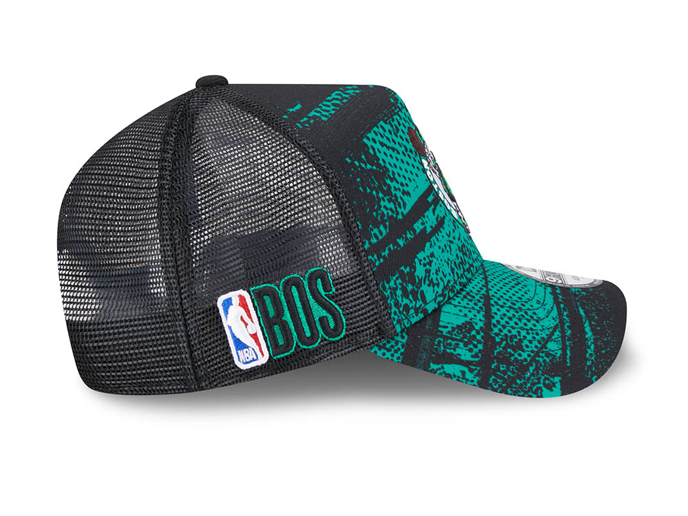New Era Boston Celtics NBA Tip Off 2024 Trucker 9Forty A Frame Snapback Cap