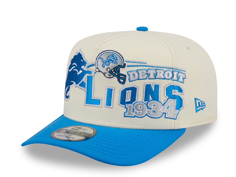 New Era Detroit Lions Classic Logo Two Tone Edition 9Fifty A Frame Snapback Cap