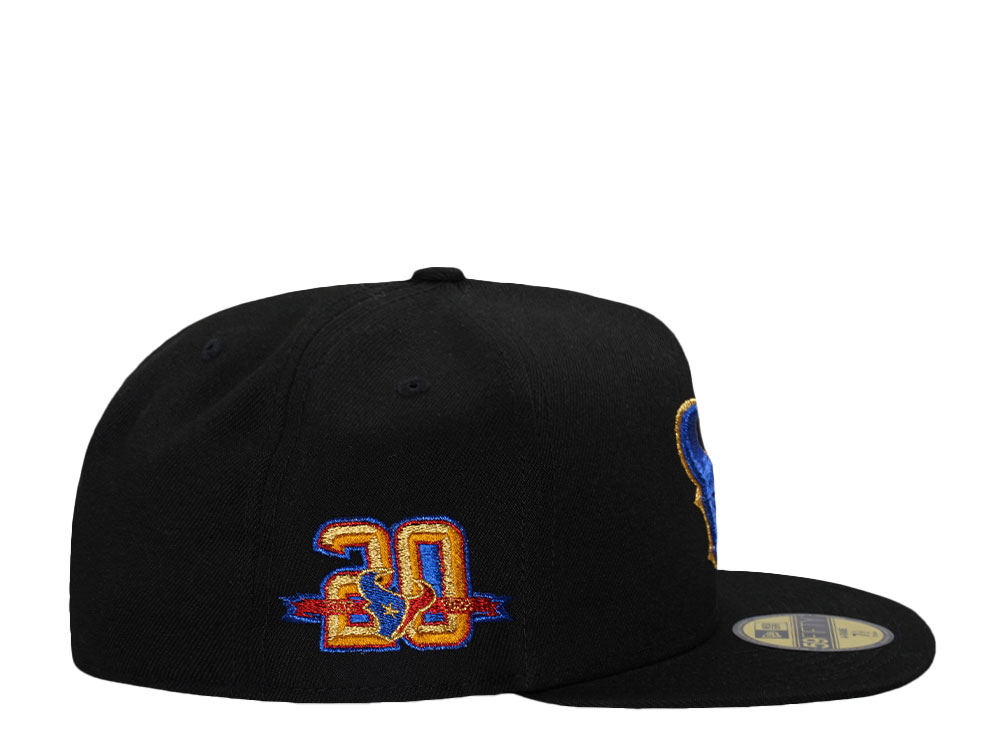 New Era Houston Texans 20th Anniversary Black Throwback Edition 59Fifty A Frame Fitted Cap