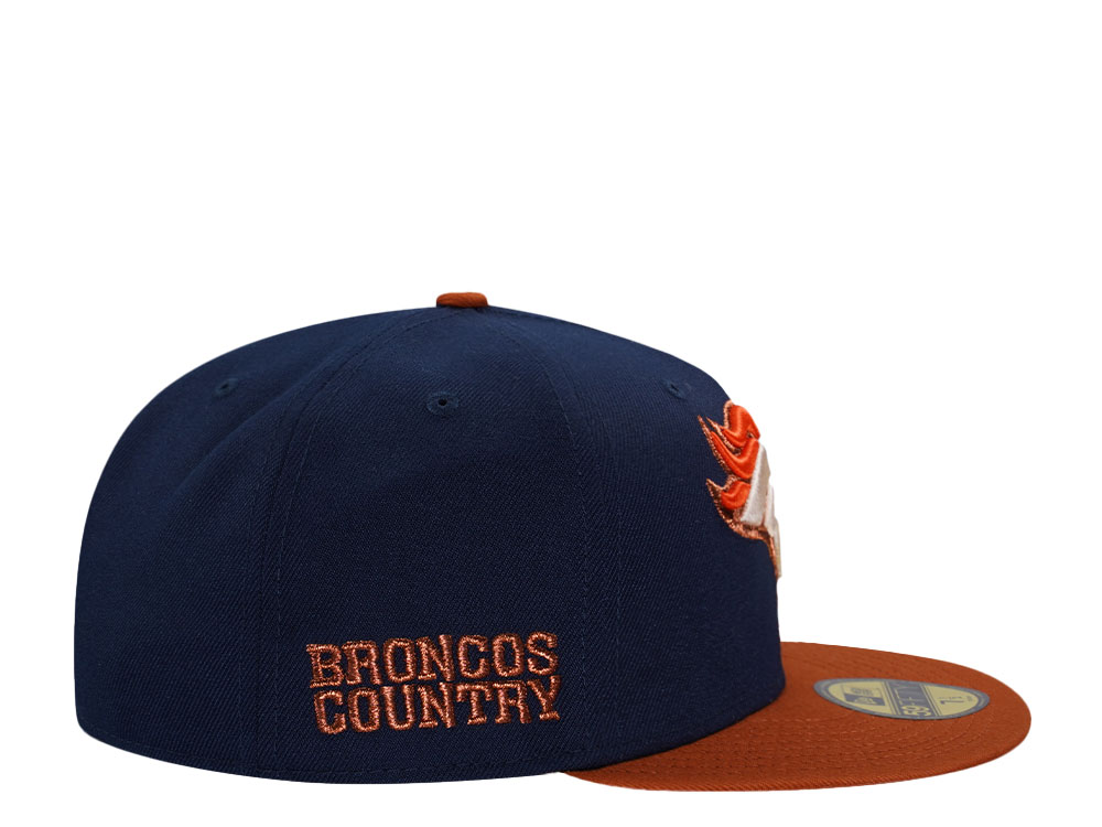 New Era Denver Broncos Navy Rust Two Tone Prime Edition 59Fifty Fitted Cap