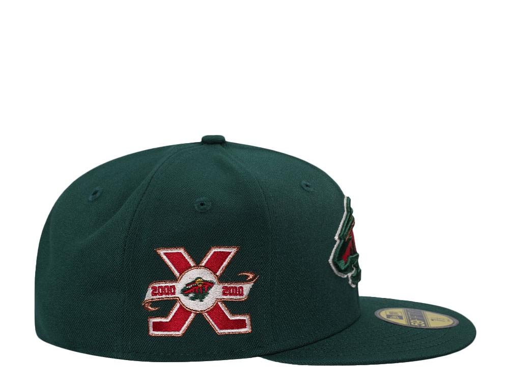 New Era Minnesota Wild 10th Anniversary Green Prime Edition 59Fifty Fitted Cap