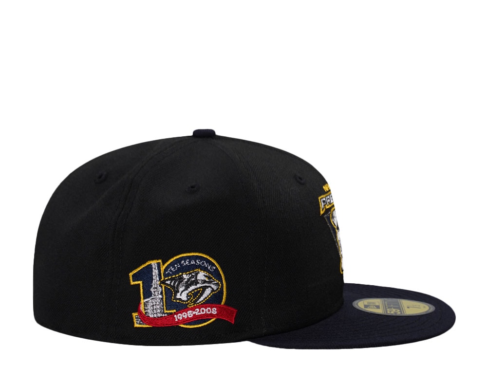 New Era Nashville Predators 10th Anniversary Throwback Wool Edition 59Fifty Fitted Cap