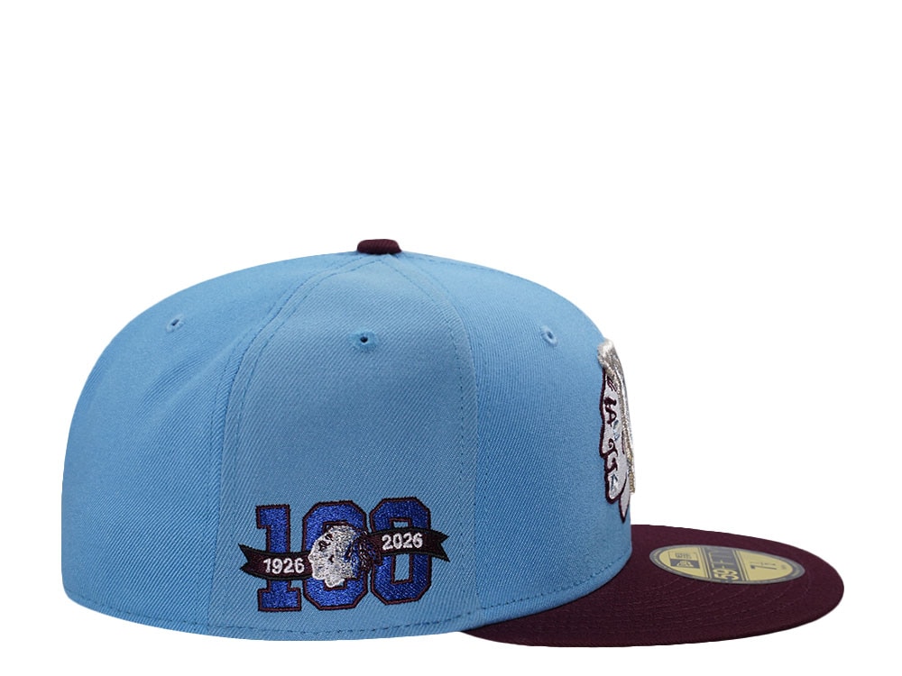 New Era Chicago Blackhawks 100th Anniversary Pinwheel Two Tone Edition 59Fifty Fitted Cap