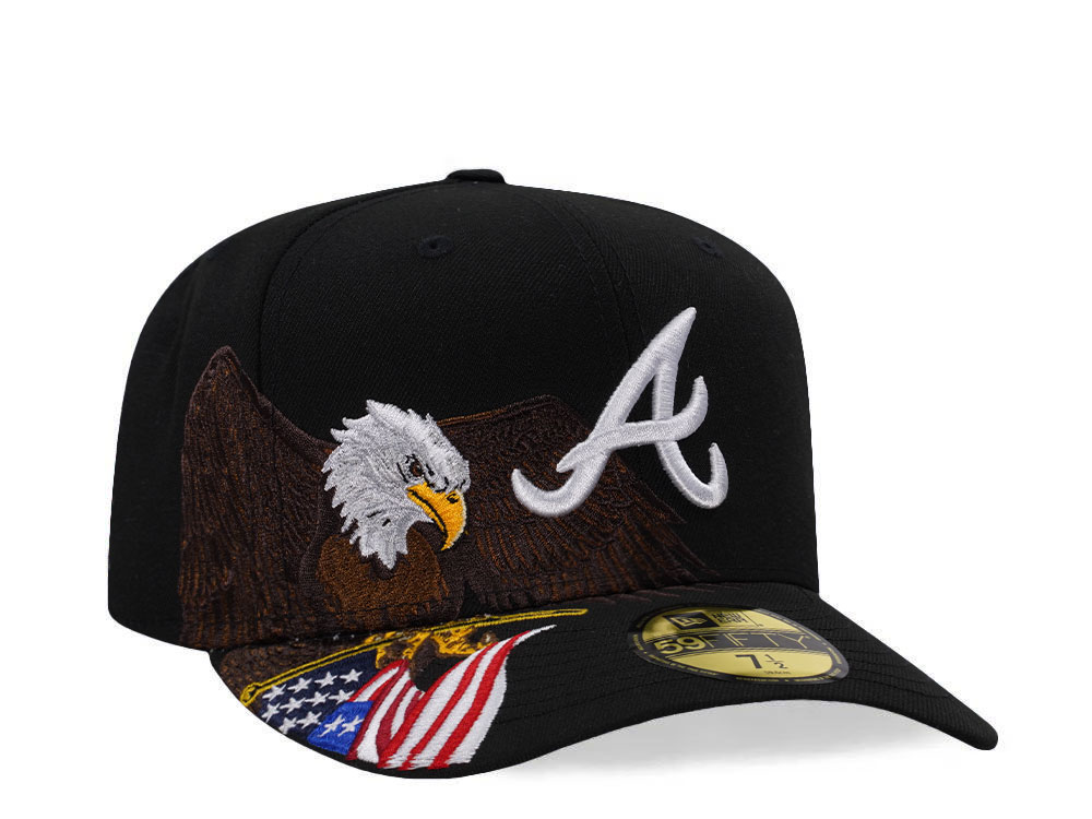 New Era Atlanta Braves American Eagle Black Edition 59Fifty Fitted Cap