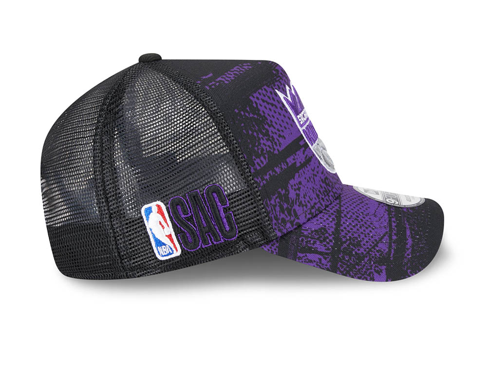 New Era Sacramento Kings NBA Tip Off 2024 Trucker 9Forty A Frame Snapback Cap