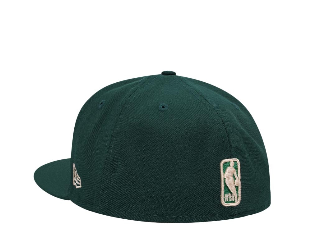 New Era Milwaukee Bucks Dark Green Classic Script Edition 59Fifty Fitted Cap