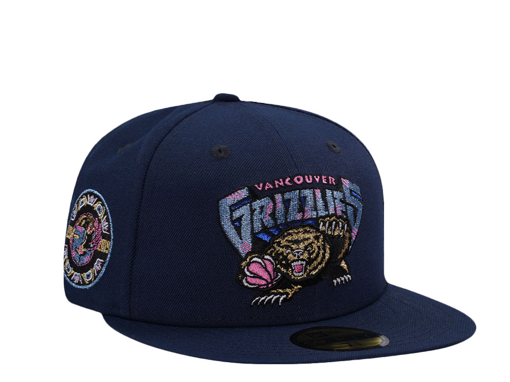 New Era Vancouver Grizzlies 25th Anniversary Ocean Blue Prime Edition 59Fifty Fitted Cap