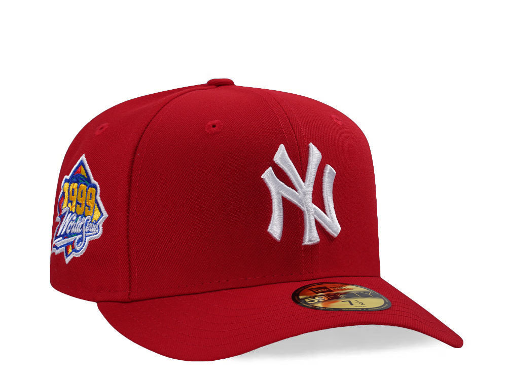 New Era New York Yankees World Series 1999 Scarlet Prime Edition 59Fifty Pre Curved Fitted Cap