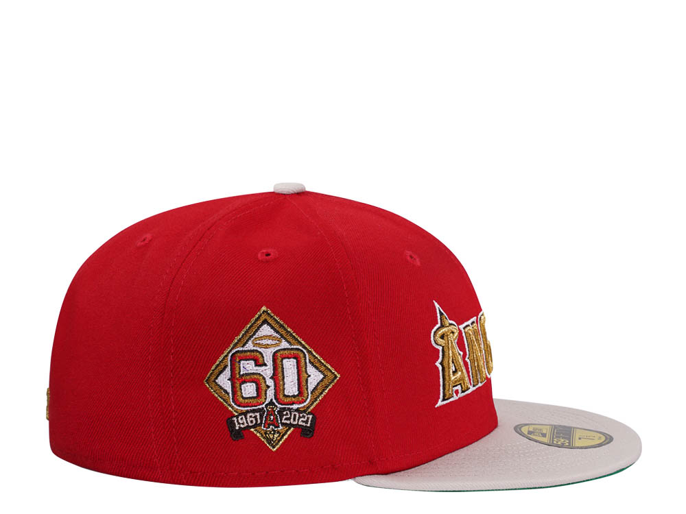 New Era Anaheim Angels 60th Anniversary Scarlet Edition 59Fifty Fitted Cap