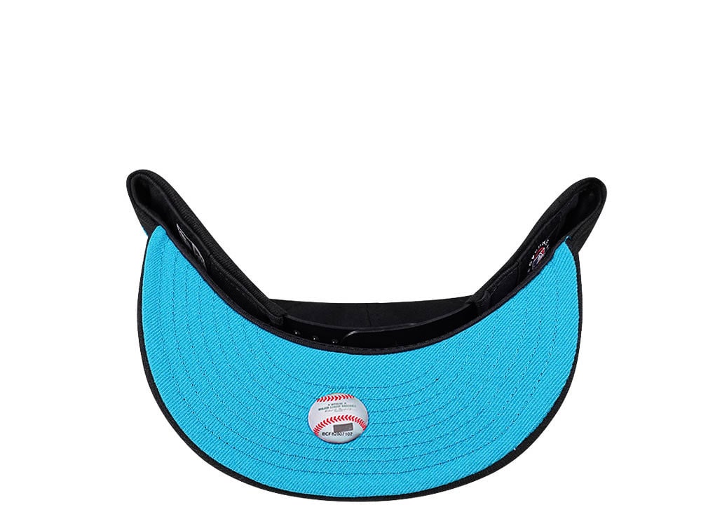 New Era Miami Marlins Black and Teal Edition 9Fifty Snapback Cap