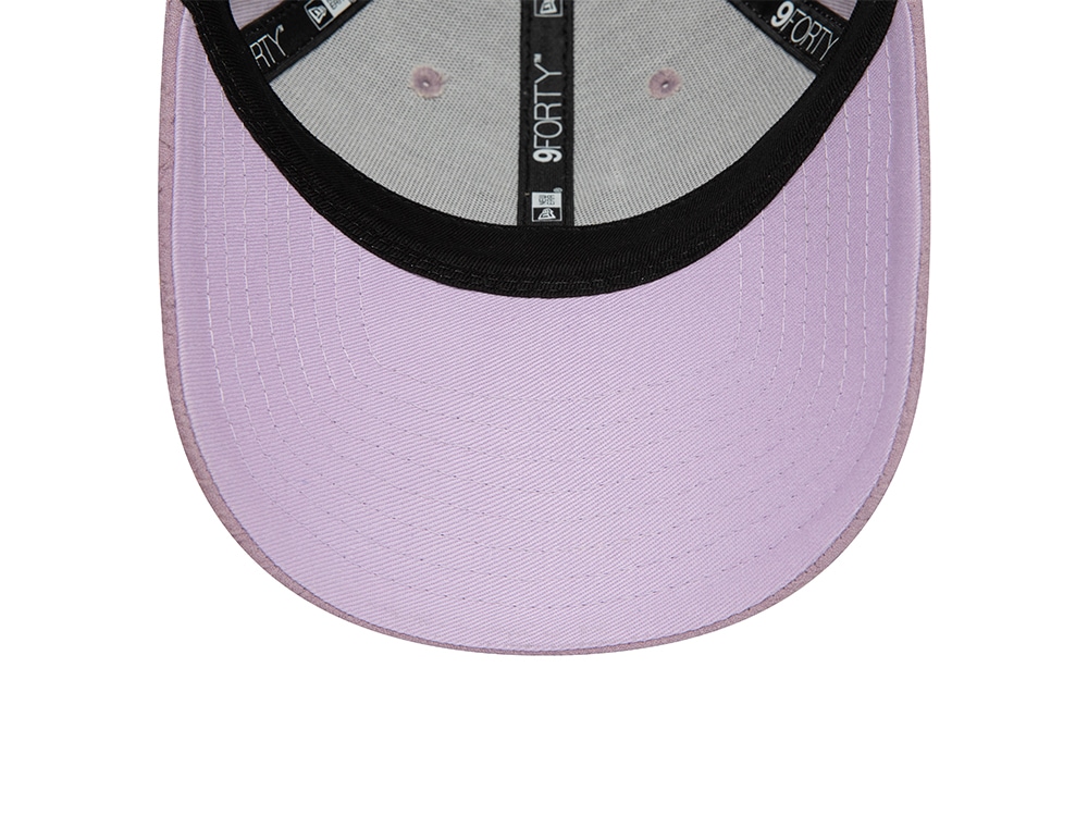 New Era New York Yankees Bubble Stitch Lavender Womens 9Forty Strapback Cap