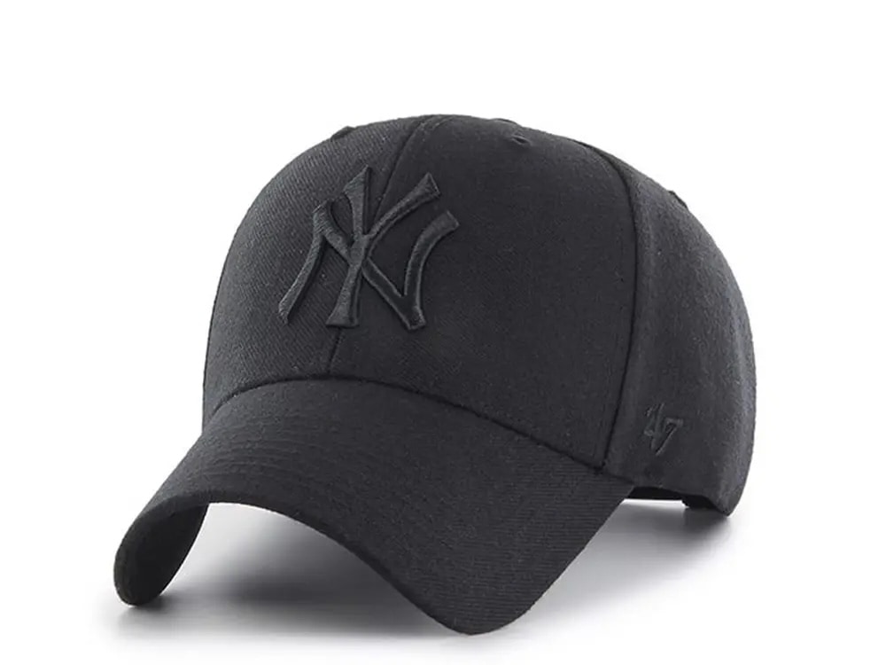 47brand New York Yankees all black Classic Strapback Cap