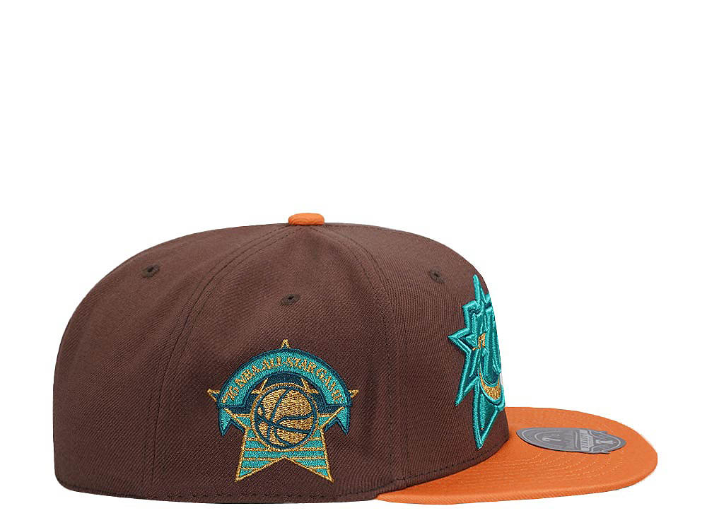 Mitchell & Ness Philadelphia 76ers All Star Game Copper Top Hardwood Classic Dynasty Fitted Cap
