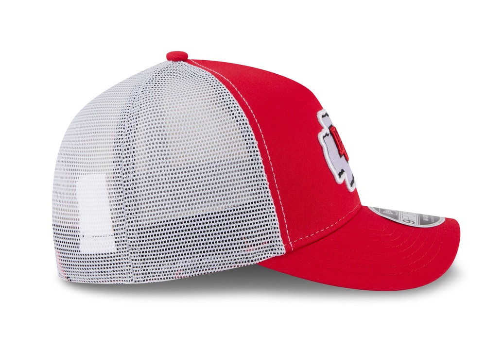 New Era Kansas City Chiefs Official Team Color Edition 9Forty M Crown A Frame Trucker Snapback Cap