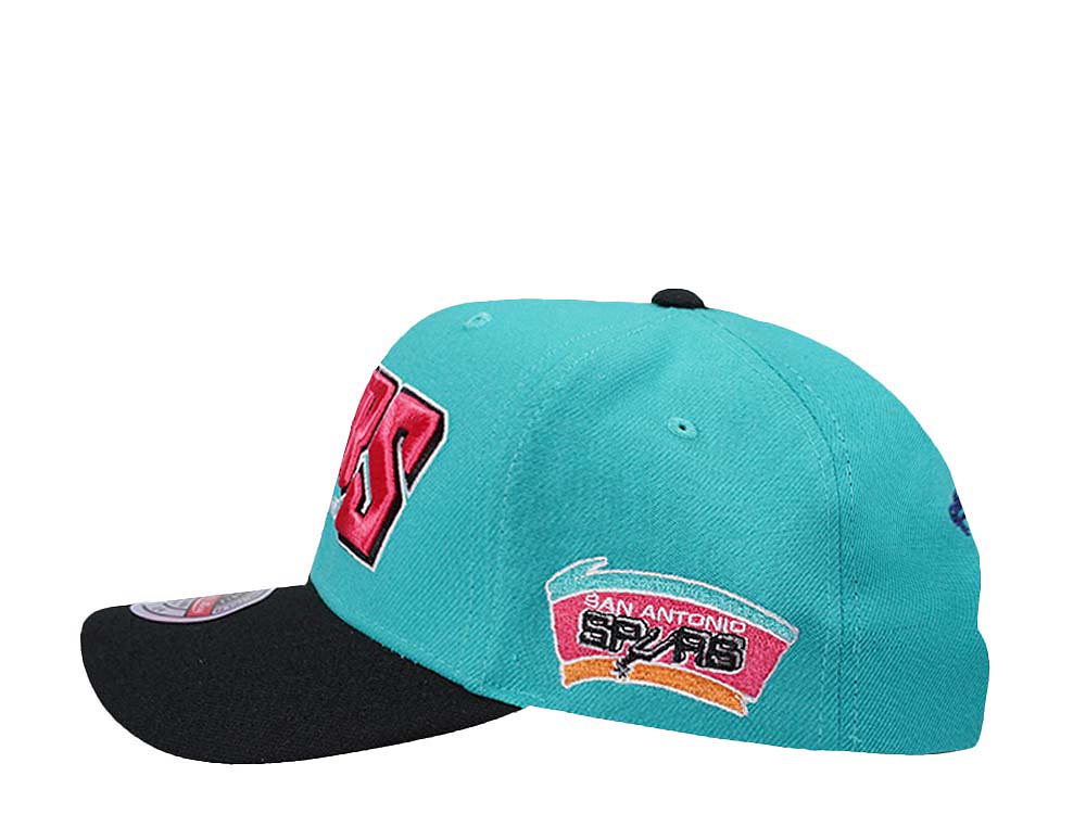Mitchell & Ness San Antonio Spurs Shredder Stretch Hardwood Classic Red Flex Snapback Cap