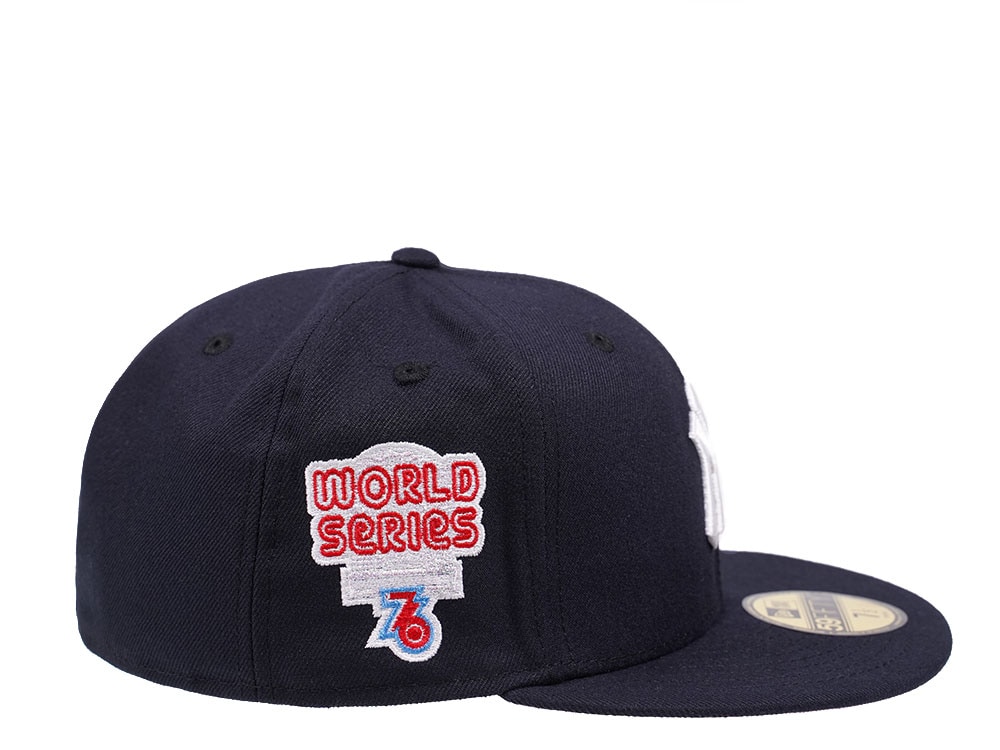 New Era New York Yankees World Series 1976 Navy and Pink Edition 59Fifty Fitted Cap